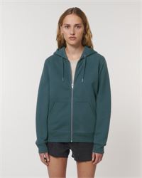 FELPA CON CAPPUCCIO E ZIP UNISEX